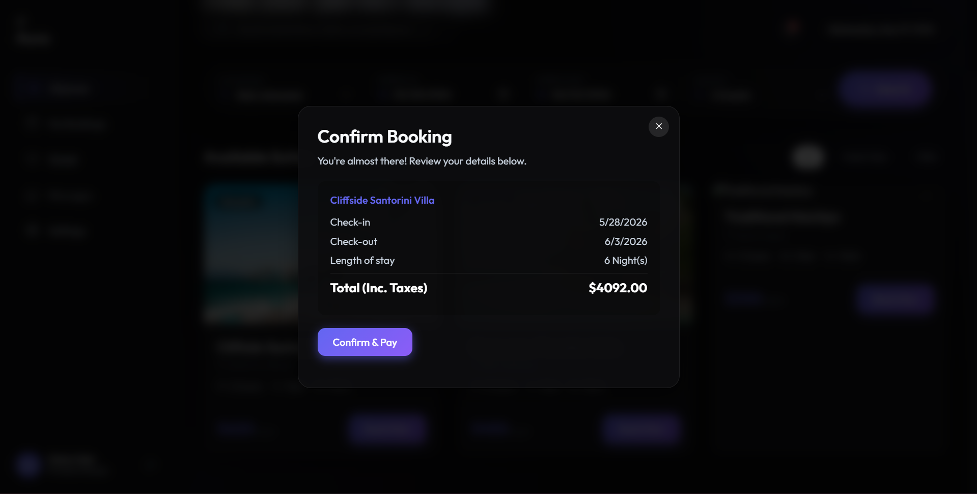 Booking System Preview 3